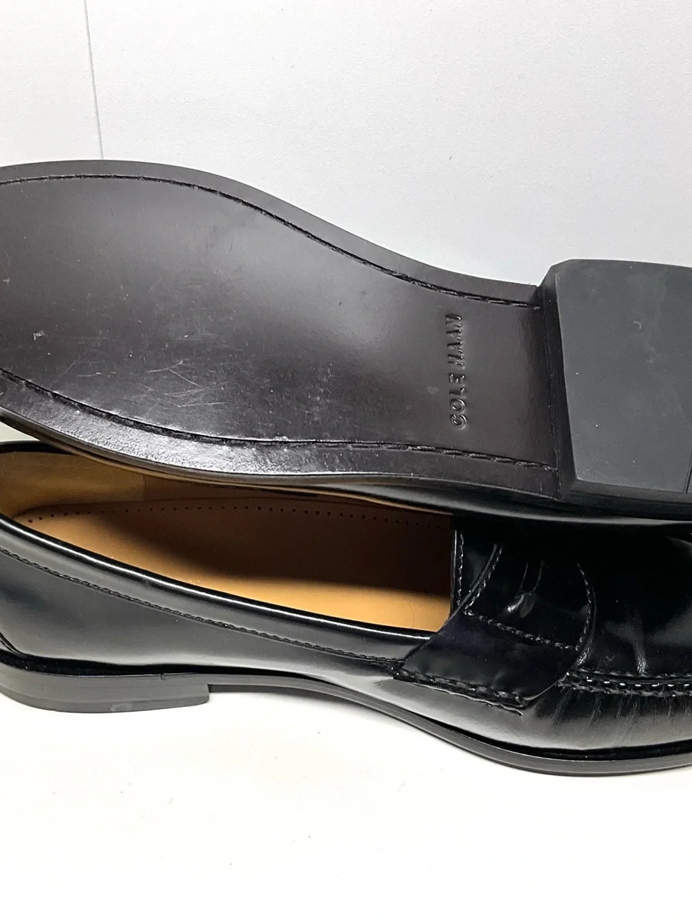 Cole Haan polished black
